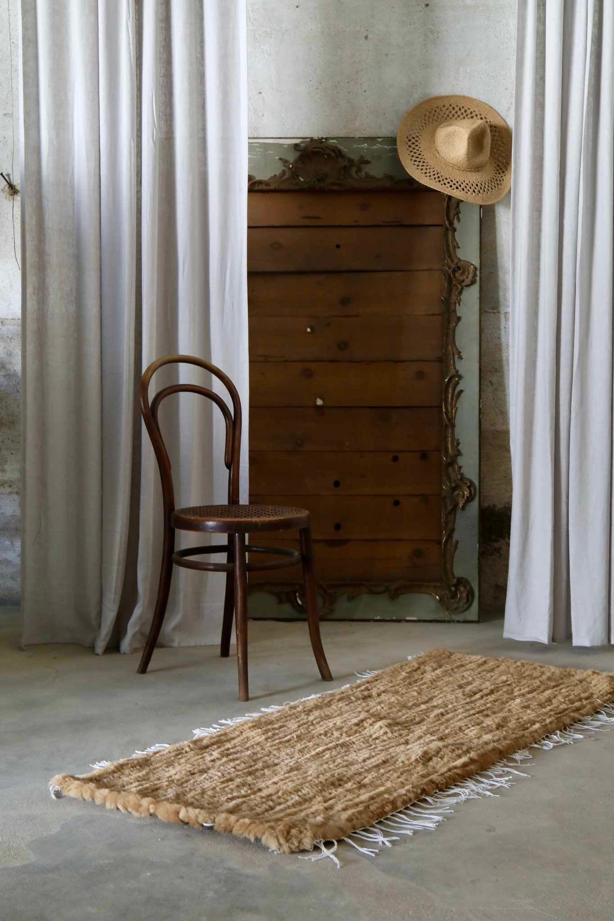 Vævet løber 60x160 cm camel