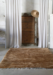 Vævet tæppe 2m x 1,58 cm Camel