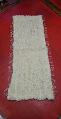 Vævet løber 60x160 cm hvid