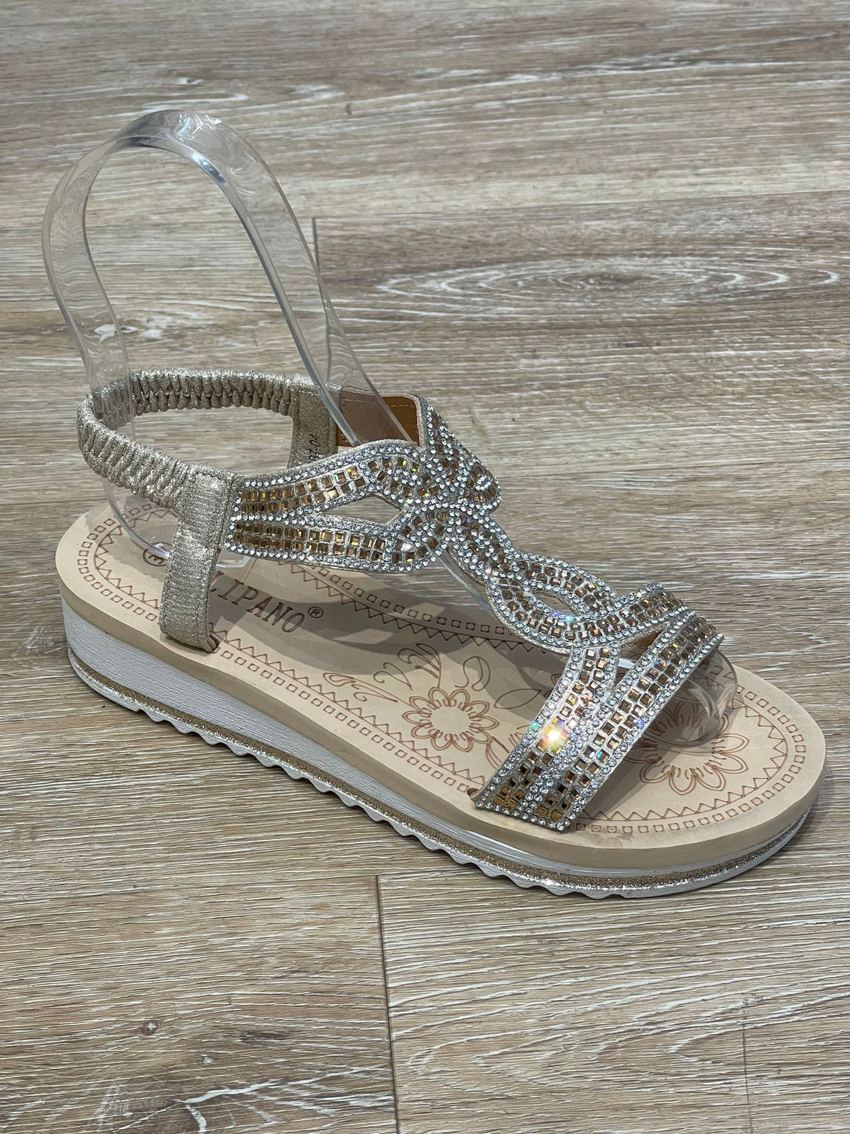 Sandaler med blød bånd bling by Krone 1