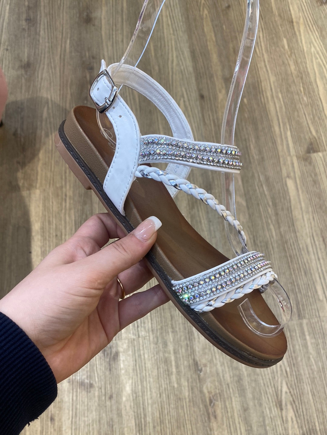 Flet bling Sandal - Ingen returret