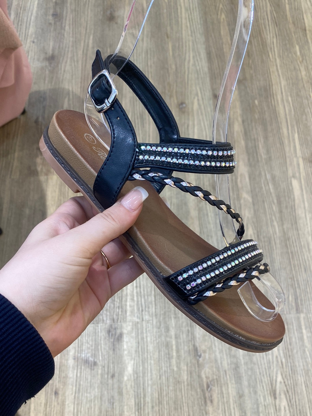 Flet bling Sandal - Ingen returret