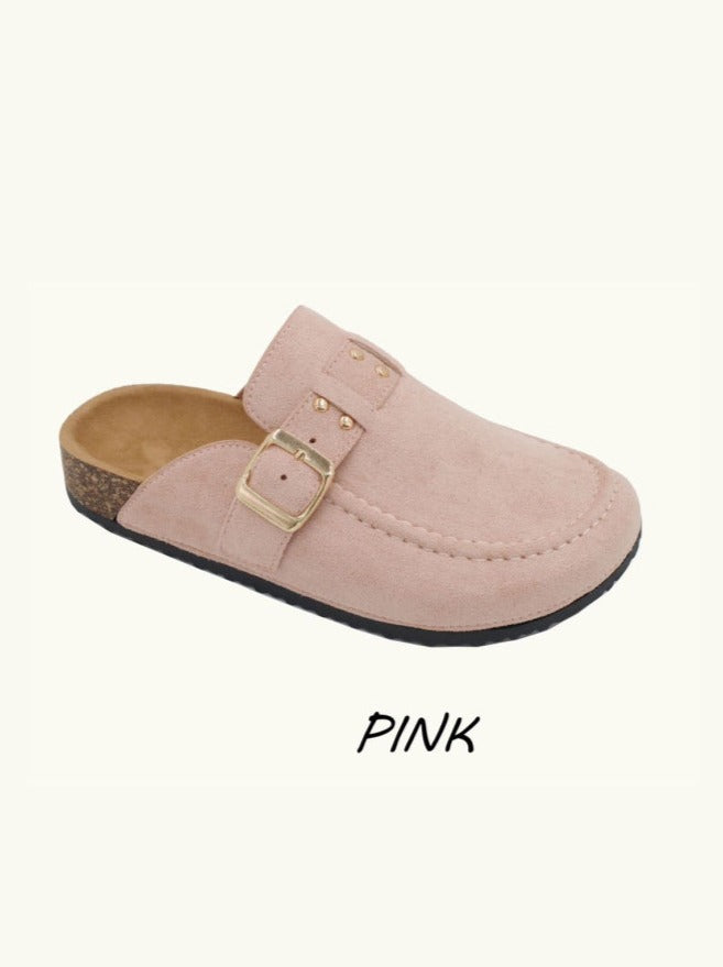 Slip on sko med guld studs