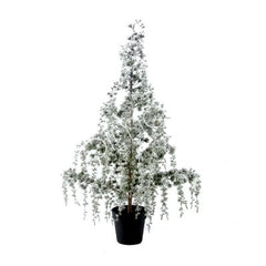 Decorative tree w/snow in pot PE 50x50x120