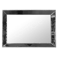 Faceted mirror silver 91x122x8cm