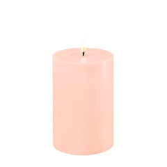 Lys Rosa indendørs Bloklys H15/Ø10 cm