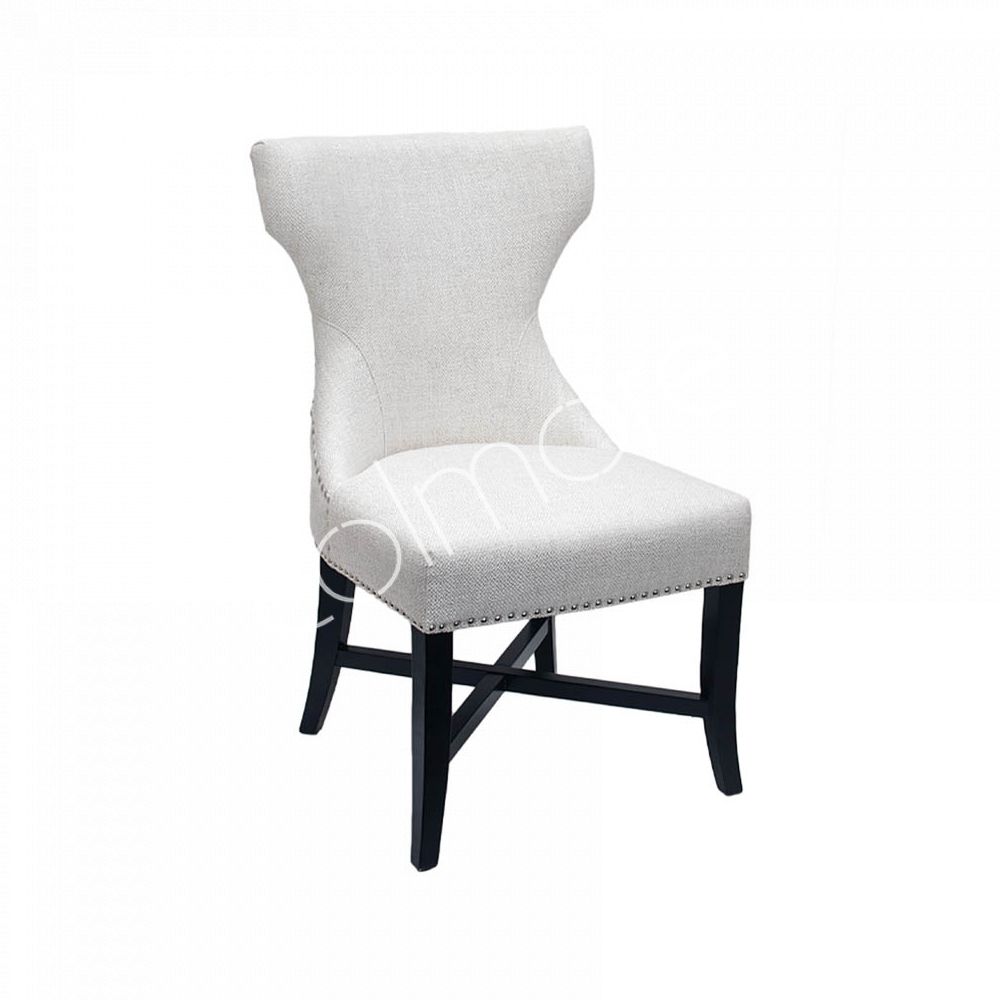 Spisestol Ashley tung hvid m/ring 58x65x97 cm