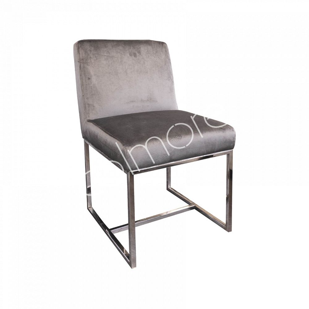 Dining chair Irene gray nickel plated 50x65x82cm