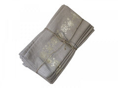 Napkin with gold ice crystals set of 4, L40/W40 cm Vim*