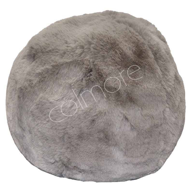 Cushion ball rabbit faux fur chinchilla 36x36x36