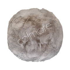 Cushion ball rabbit faux fur chinchilla 30x30x30