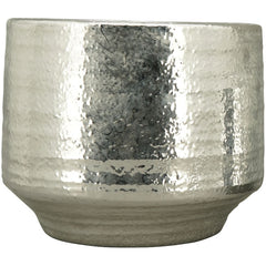 Jar silver 25.5x25.5x20.5 cm