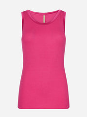 Soyaconcept Ryan top med satin kant Pink