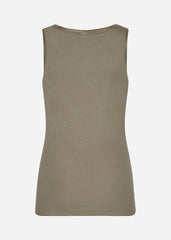 Soyaconcept Ryan top med satin kant Khaki