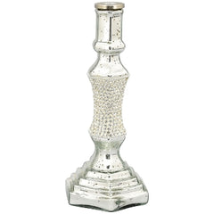 KerzenHalter Vitreous, silber, Glas, 26cm
