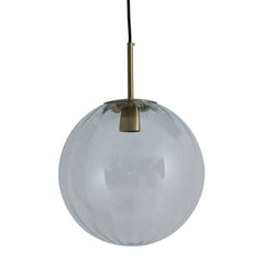 Magdala Loftlampe 48 cm Glas Klar & Guld