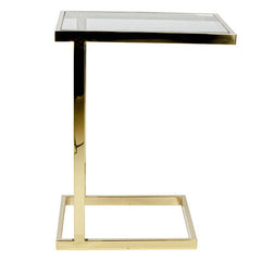 Sidebord i rustfrit stål Guld 48x35x63cm