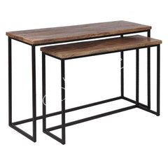 Console table SET/2 mango wood IR 120x40x80