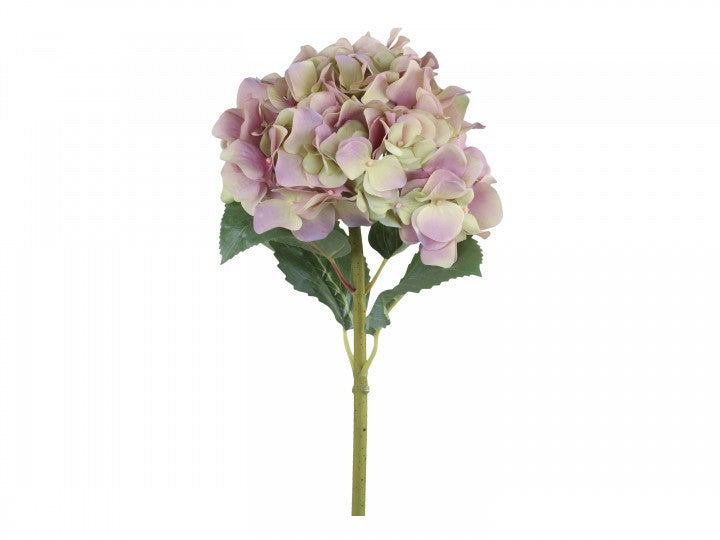 Fleur Hortensia m. blade, H52 cm rosa