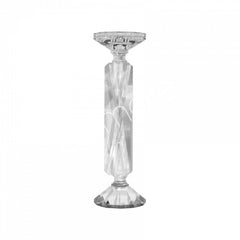 Candle holder clear crystal glass 10x10x31