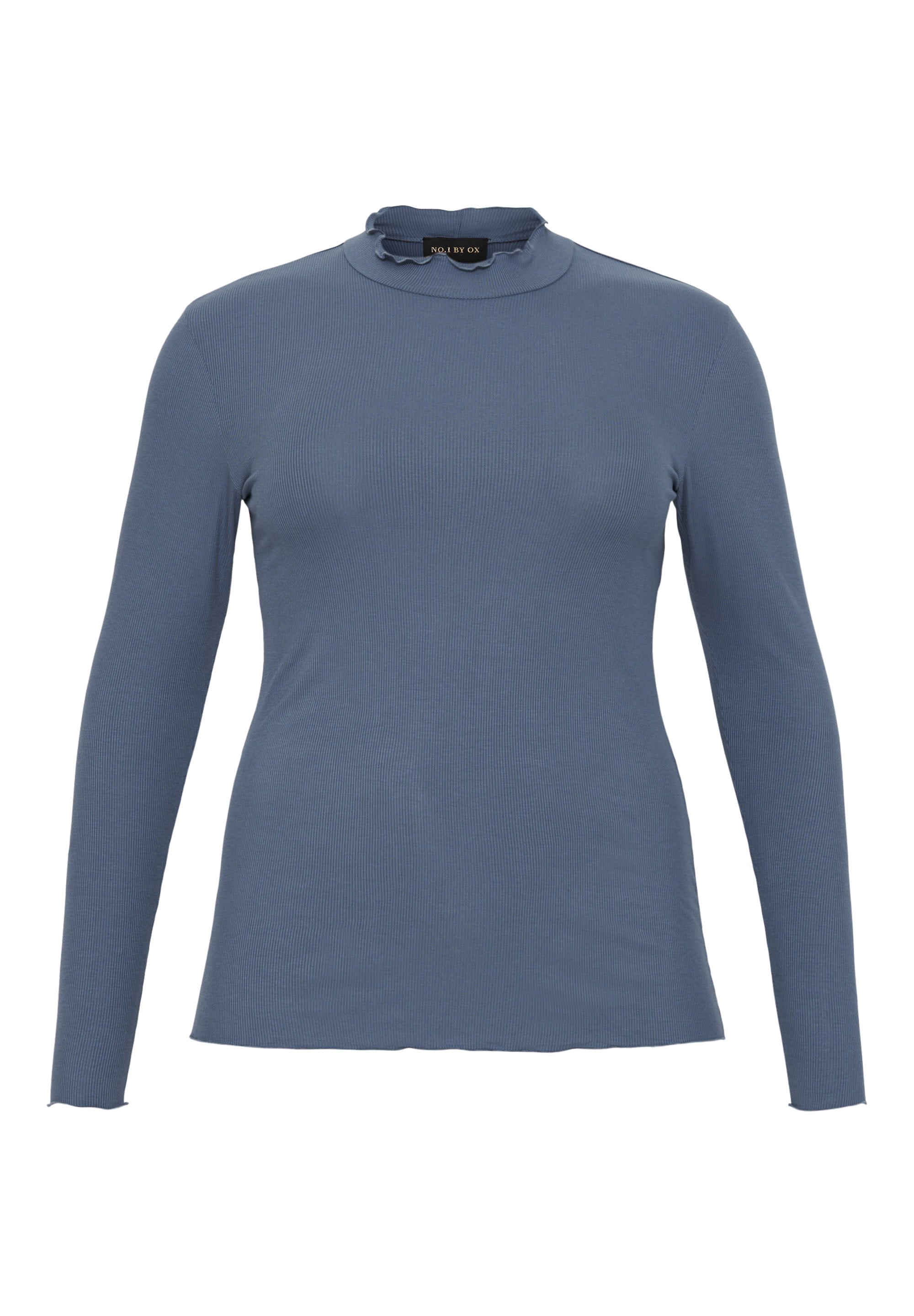 No. 1 By Ox Blouse w turtle neck Allura Blue