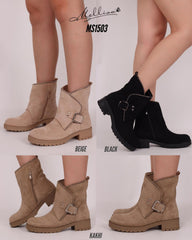 Støvler med fold og bling by Krone 1