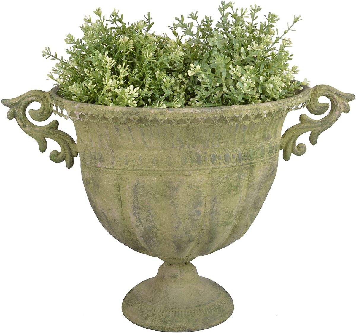 Antique grøn potte stor