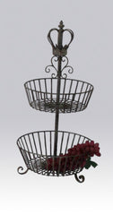 IJzeren etagere met kroon – Elegant jern etagere i vintage stil