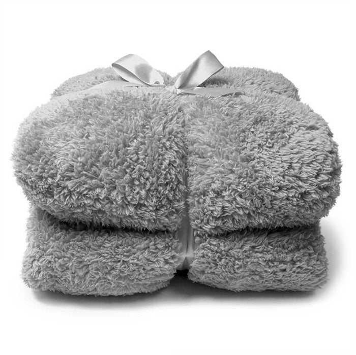 Teddy Throw 150 x 200 cm Grey