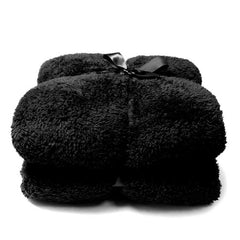 Teddy Throw Black 150 x 200 cm