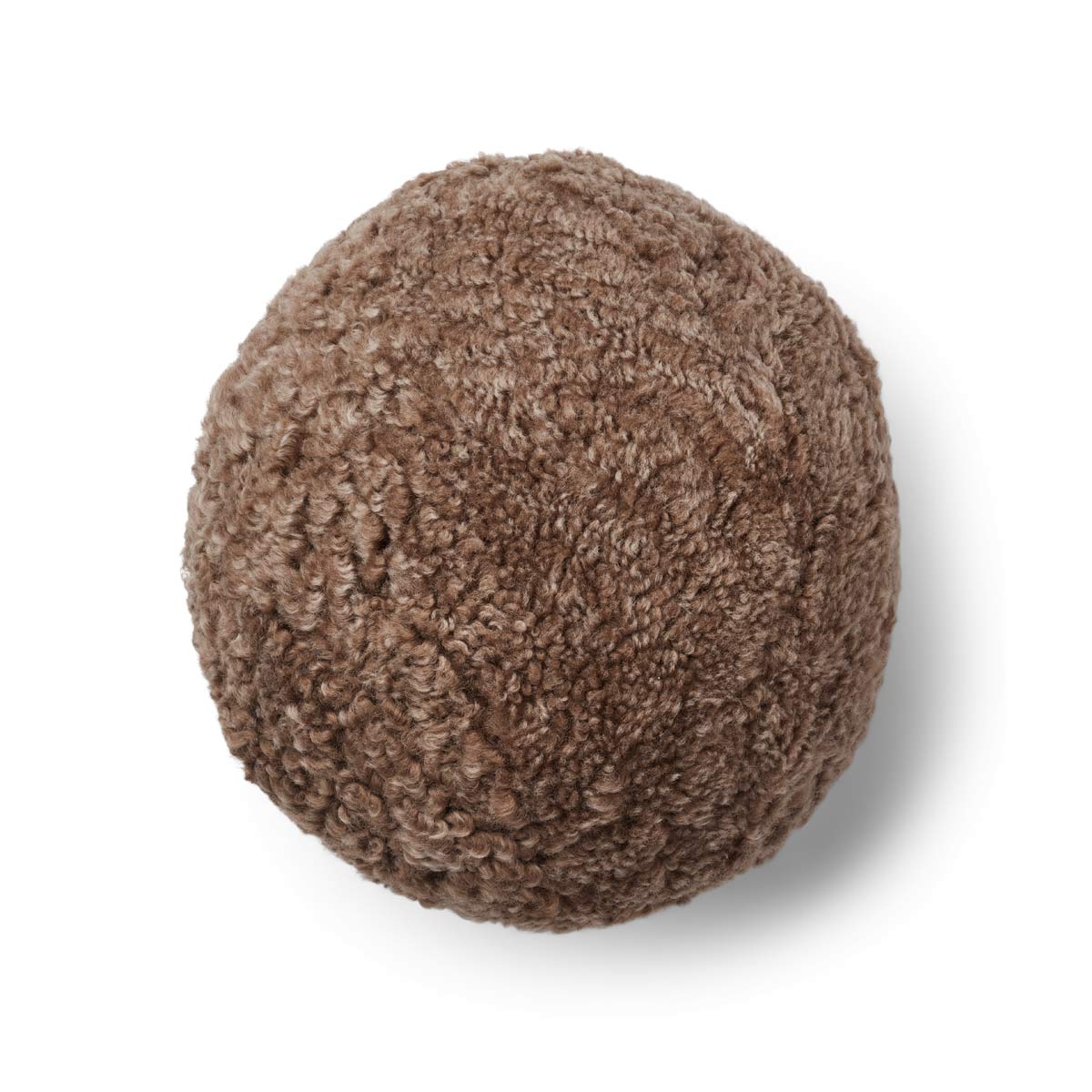 Angelite Round Cushion Ø35 New Zealand Sheepskin, Curly