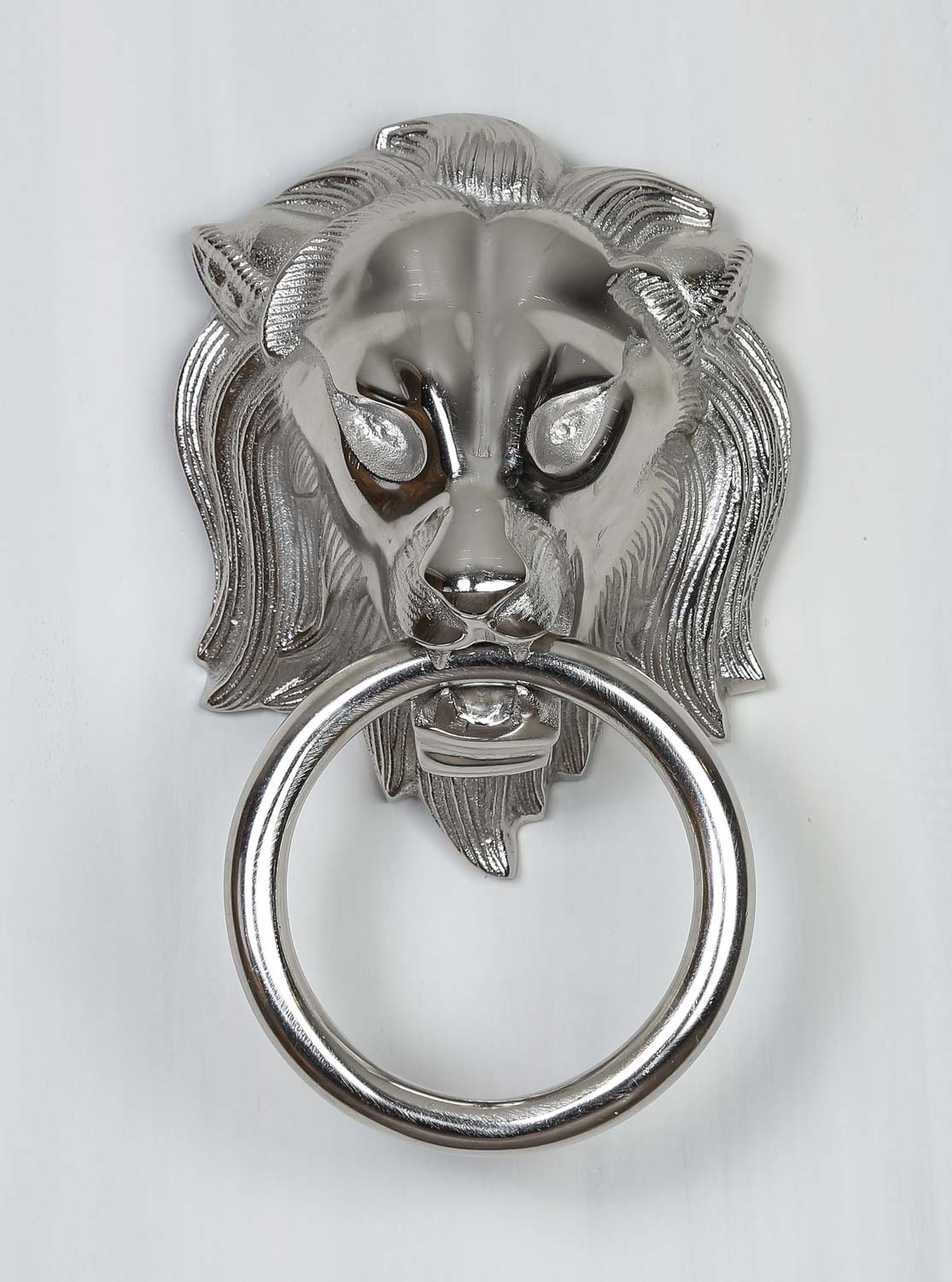 Løve håndklædeholder – Aluminium/Nikkel 21x13x33 cm