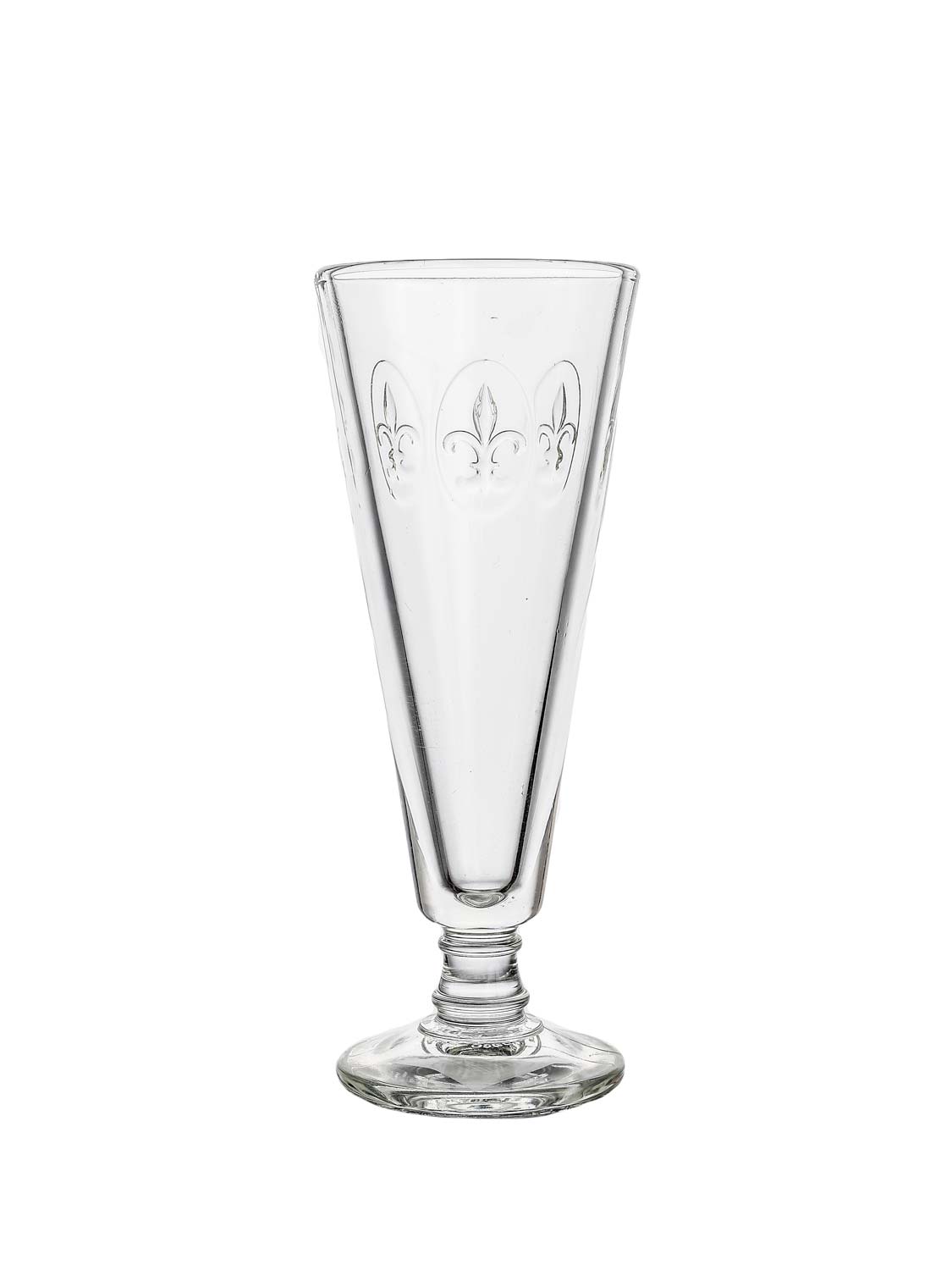 Champagneglas med lilje H16cm D7cm