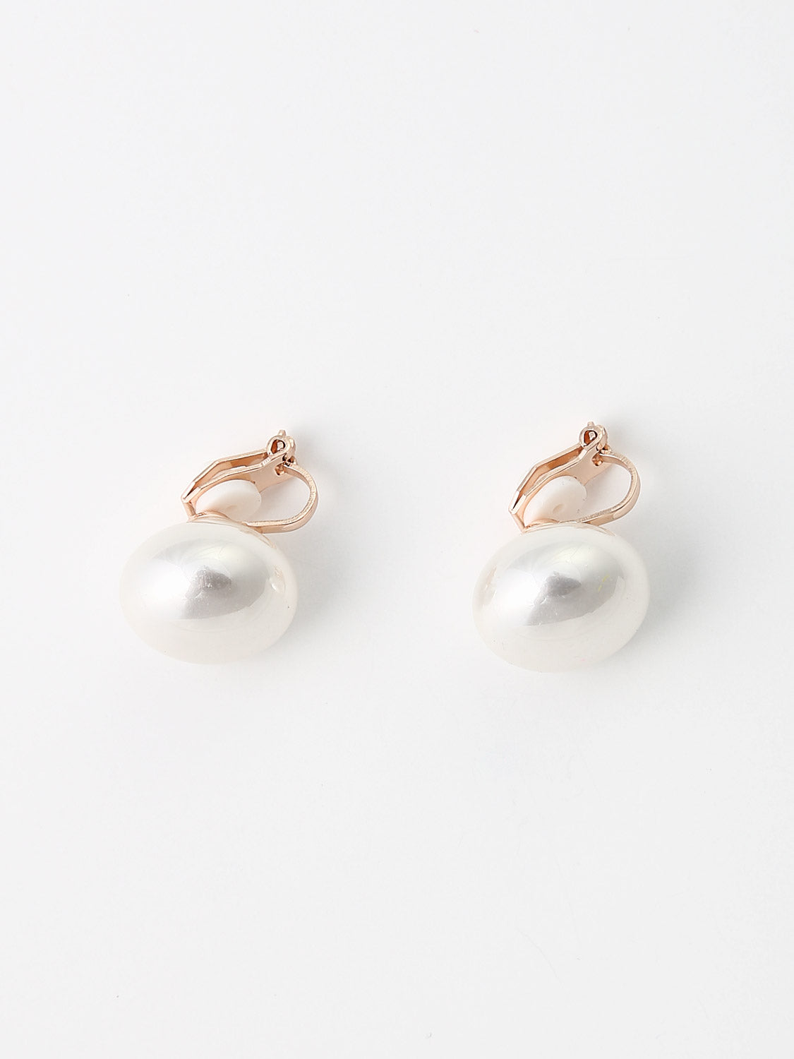Abbi - White Pearl Earrings (Without Ear Pierced)