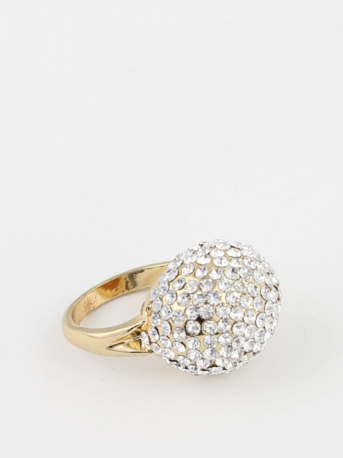 Aditi - Ring Med Sten Rund Guld