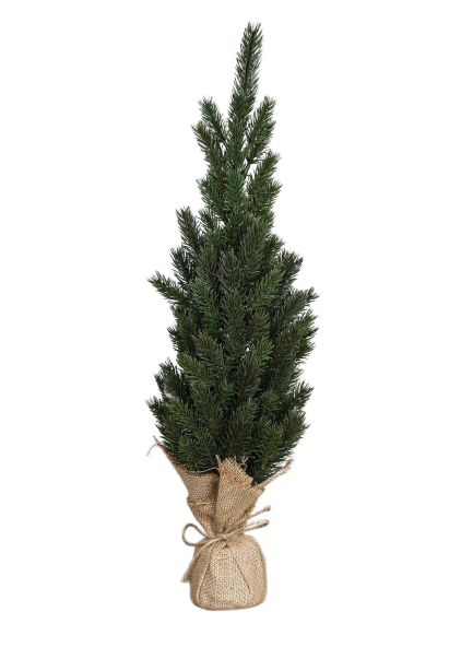 Fyrretræ med jutefod 56 cm