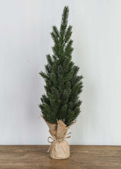 Fyrretræ med jutefod 56 cm