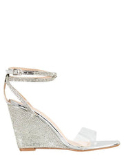 Krone 1 - Wedge sandals with bling