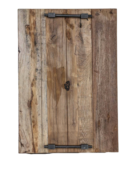 Tray w/handle wood 65x45x7