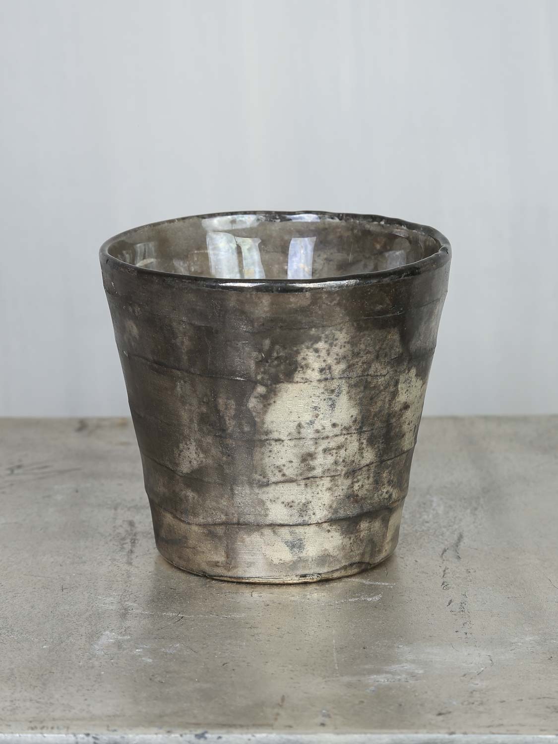 taglio pot conisch oud zilver