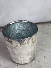 glaspotte generøs sølv 10 * 10 cm