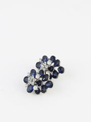 Birtter - Earrings With Stone Clips Blue