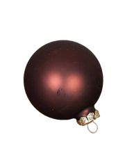Maroon Christmas ball matt 80 mm