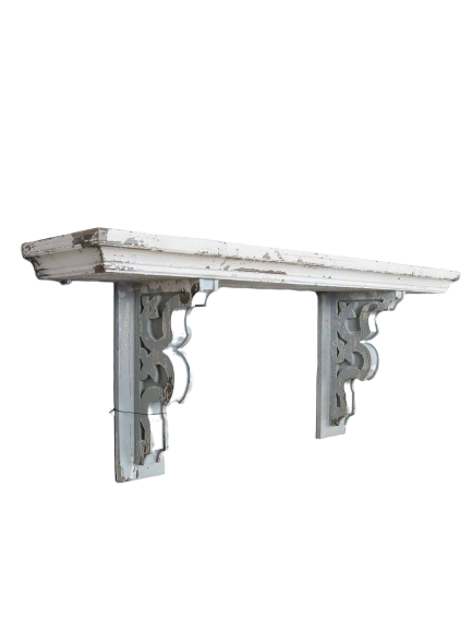 Rustik væghylde 100x23x41 cm