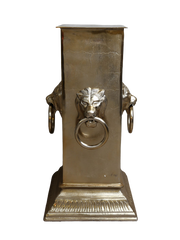 Kolonne m / 4 løvehoved ALU RAW / BRONZE