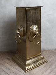 Kolonne m / 4 løvehoved ALU RAW / BRONZE