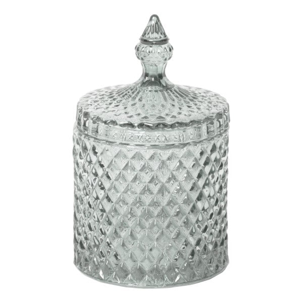 Checkered monster storage jar, mint