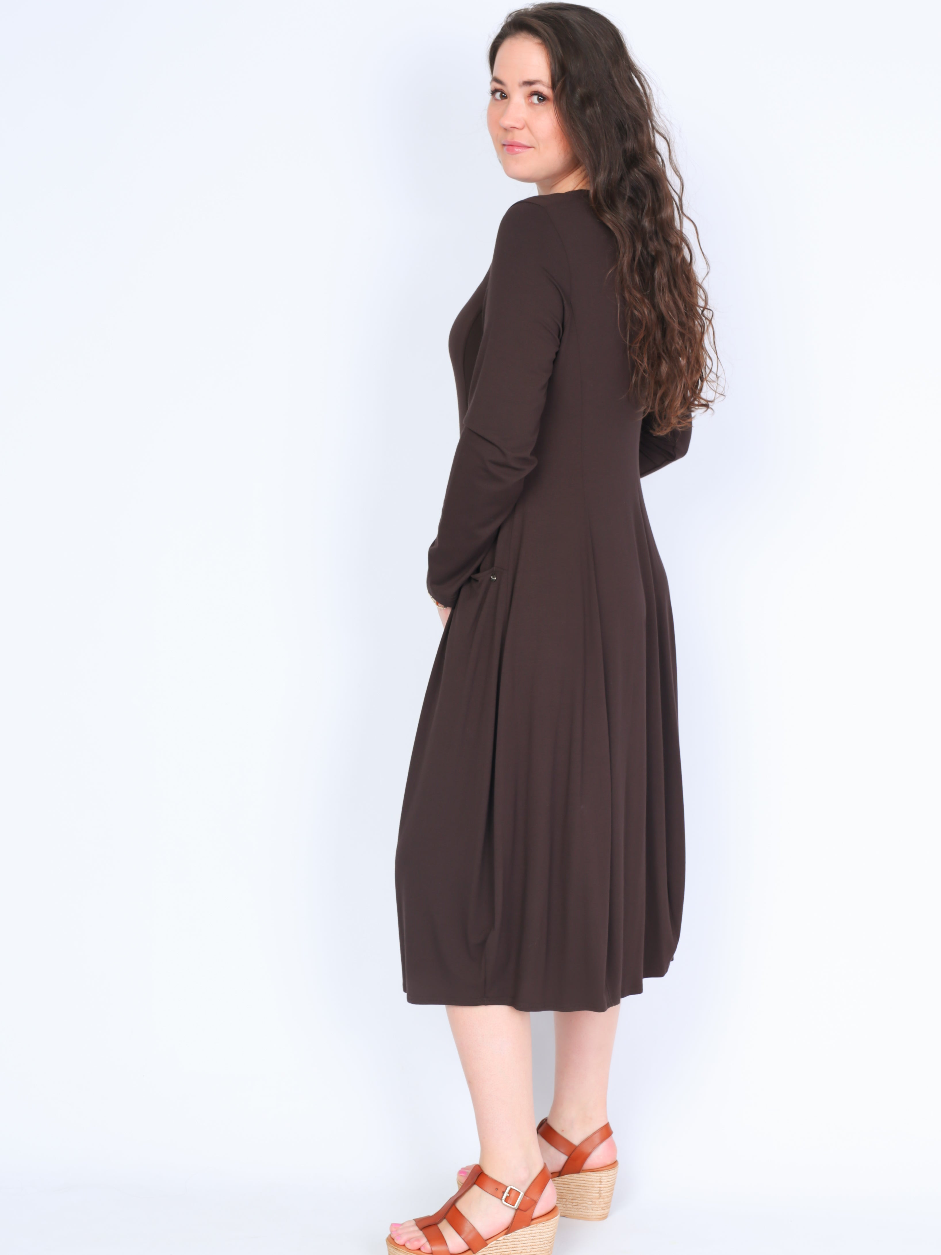 Q’Neel kjole med lommer brun