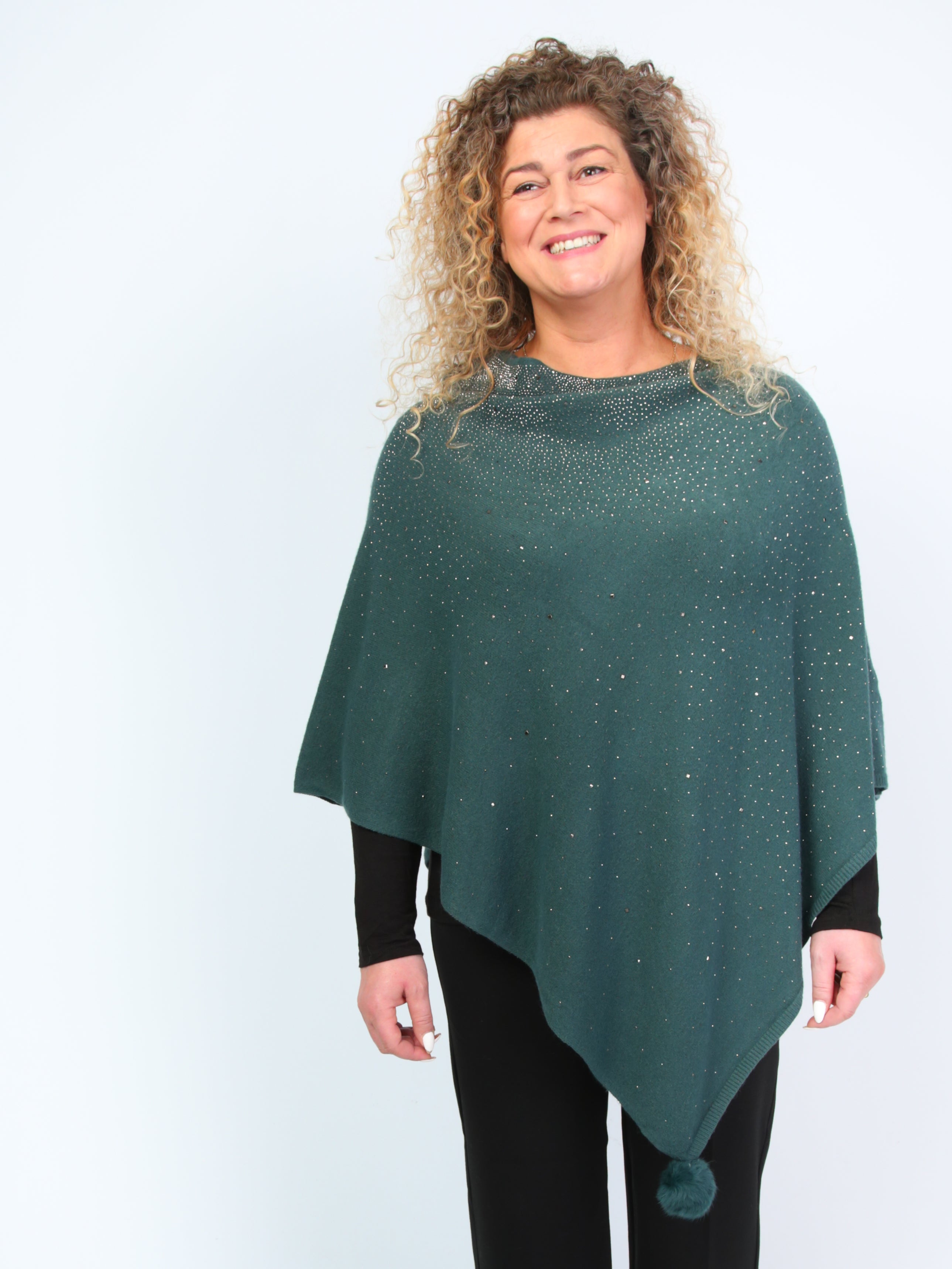 Krone 1 poncho with bling