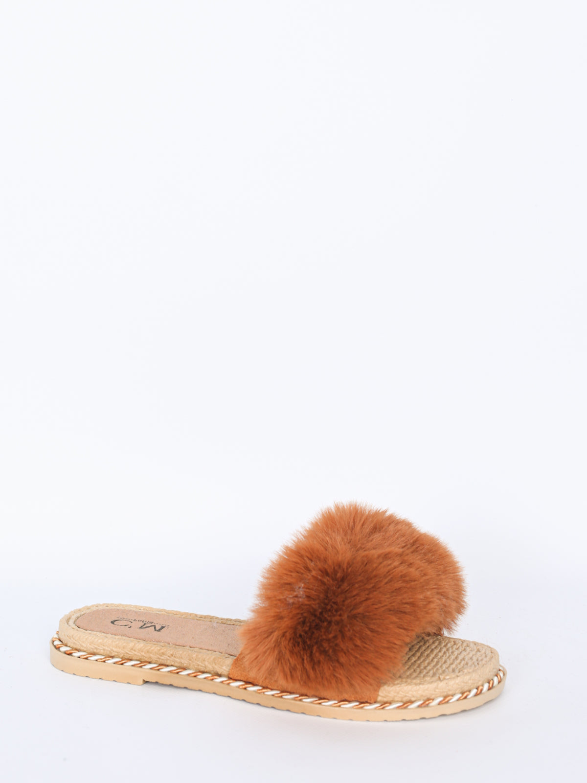 Pels slippers m. snoning by Krone 1